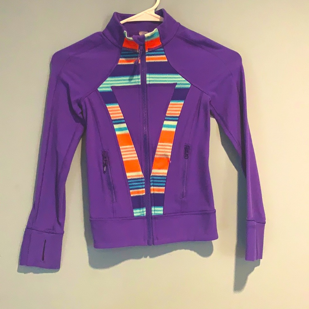 Purple Vintage Ivivva by Lululemon Jacket *size 6 with pockets and thumb holes